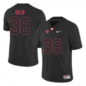 NCAA Men's Alabama Crimson Tide #36 Bret Bolin Stitched College 2020 Nike Authentic Black Football Jersey OR17U64MO